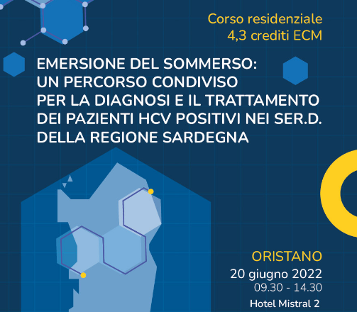 Emersione pazienti HCV positivi: corso il 20 giugno a Oristano