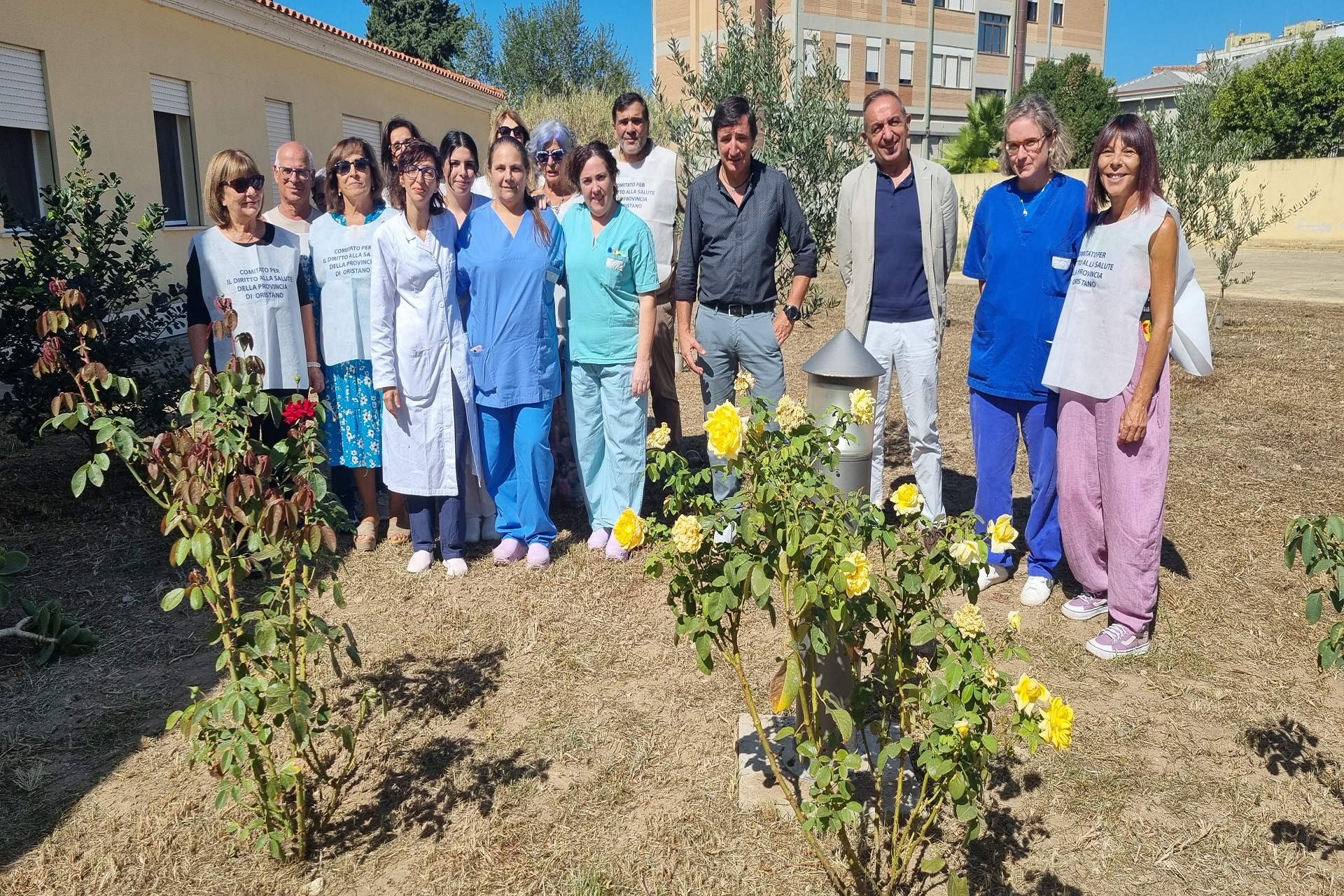 Oristano, fiori e piante per i pazienti dell’Hospice