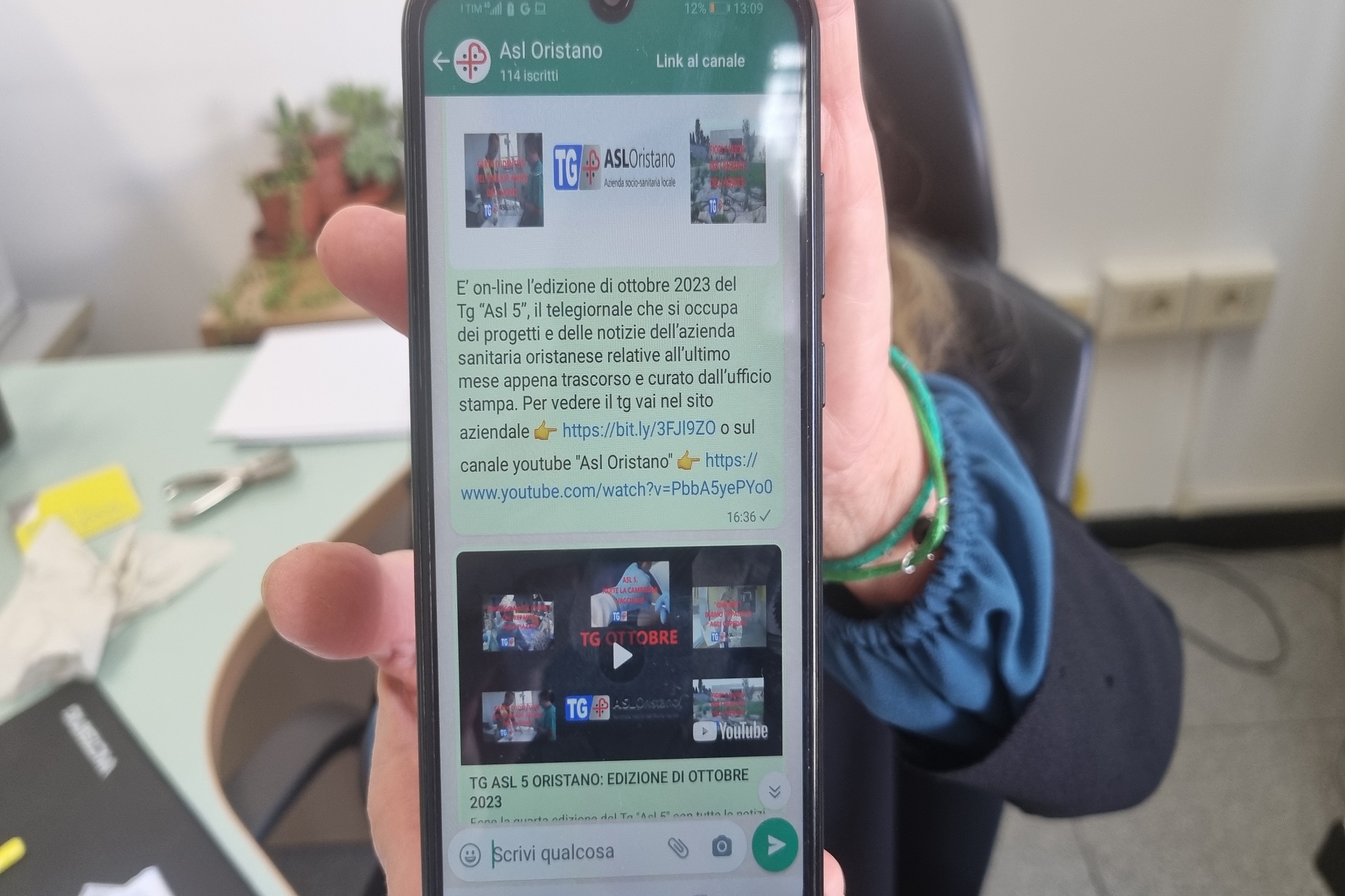 Asl 5, attivo il nuovo canale WhatsApp “Asl Oristano”