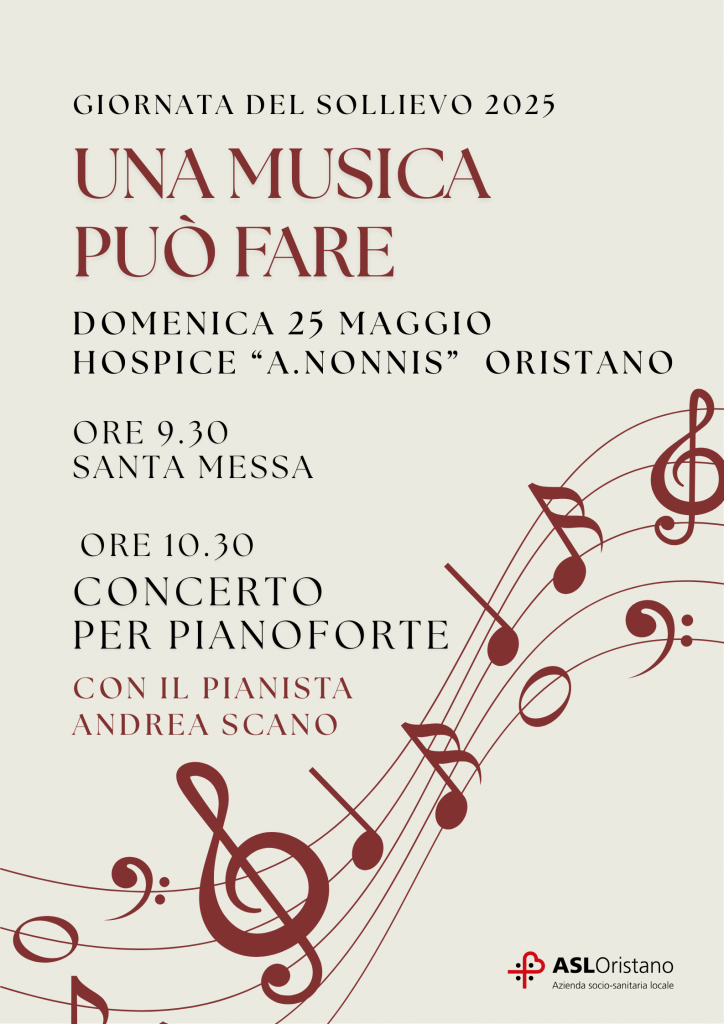 Giornata del sollievo: all’hospice il concerto “Una musica può fare”