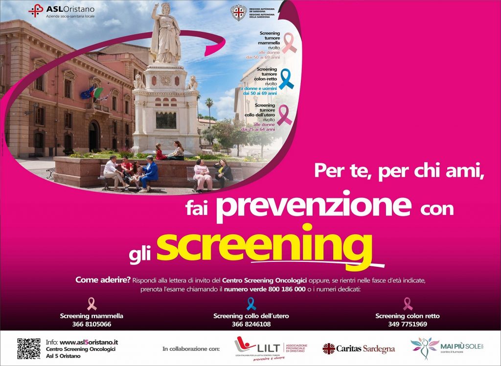 Al via la campagna di comunicazione sugli screening oncologici