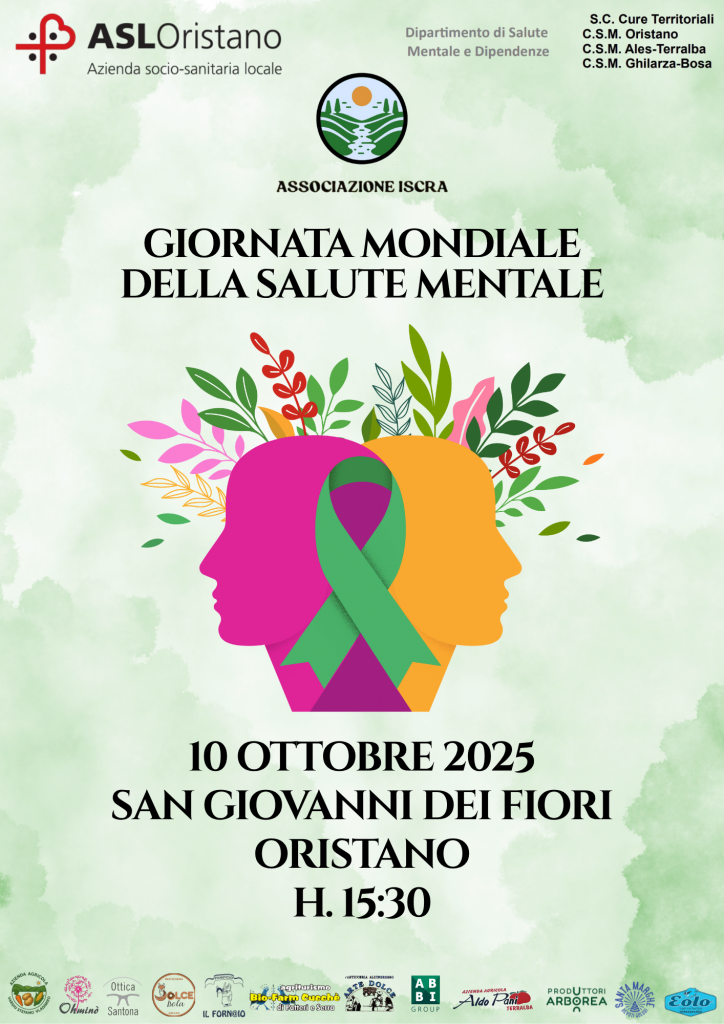 Giornata della salute mentale: laboratori, arte e incontri a Oristano