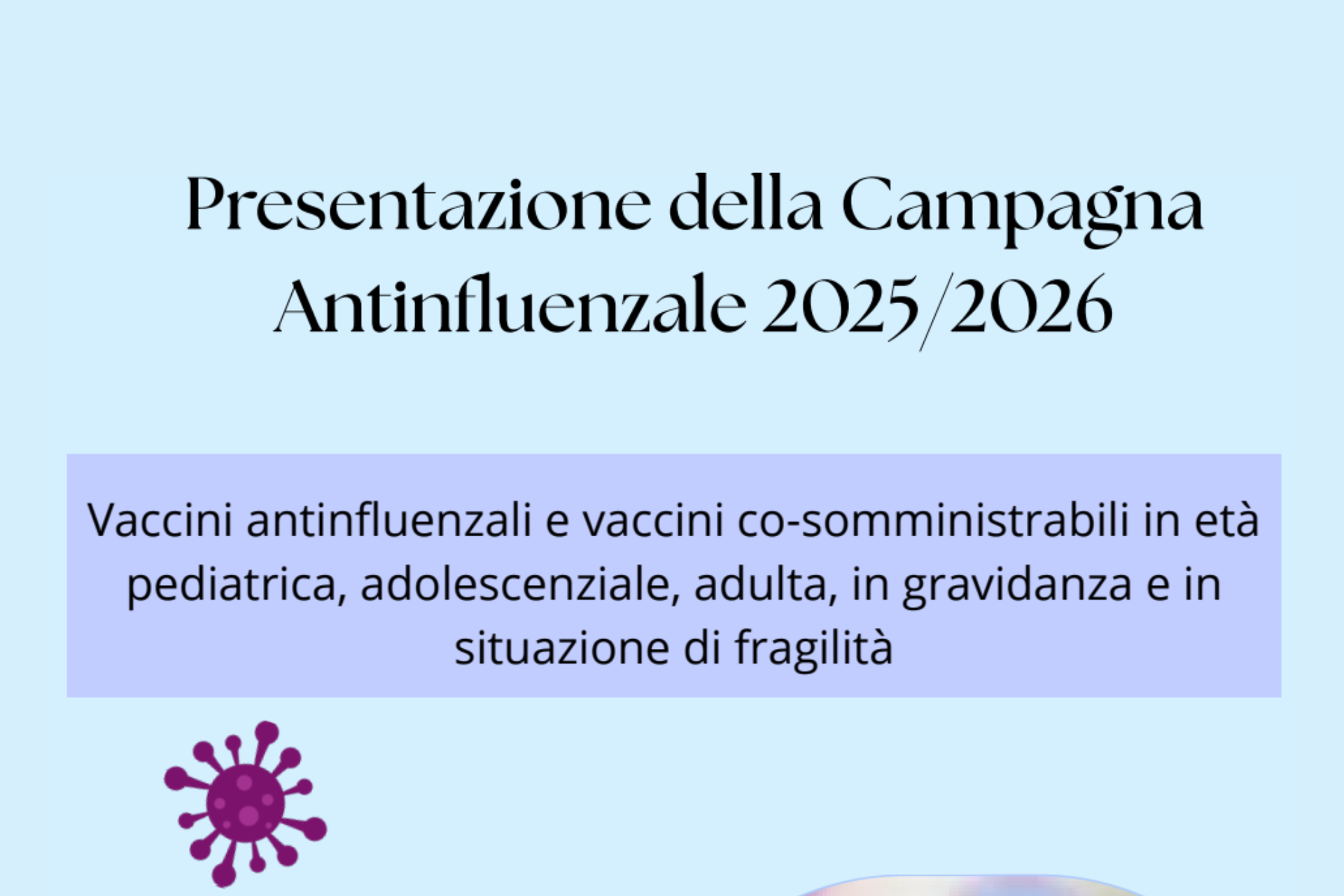 Sabato 8 novembre presentazione della campagna antinfluenzale 2025/26