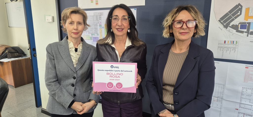 Ospedale San Martino di Oristano a misura di donna: per la prima volta due bollini rosa della Fondazione Onda