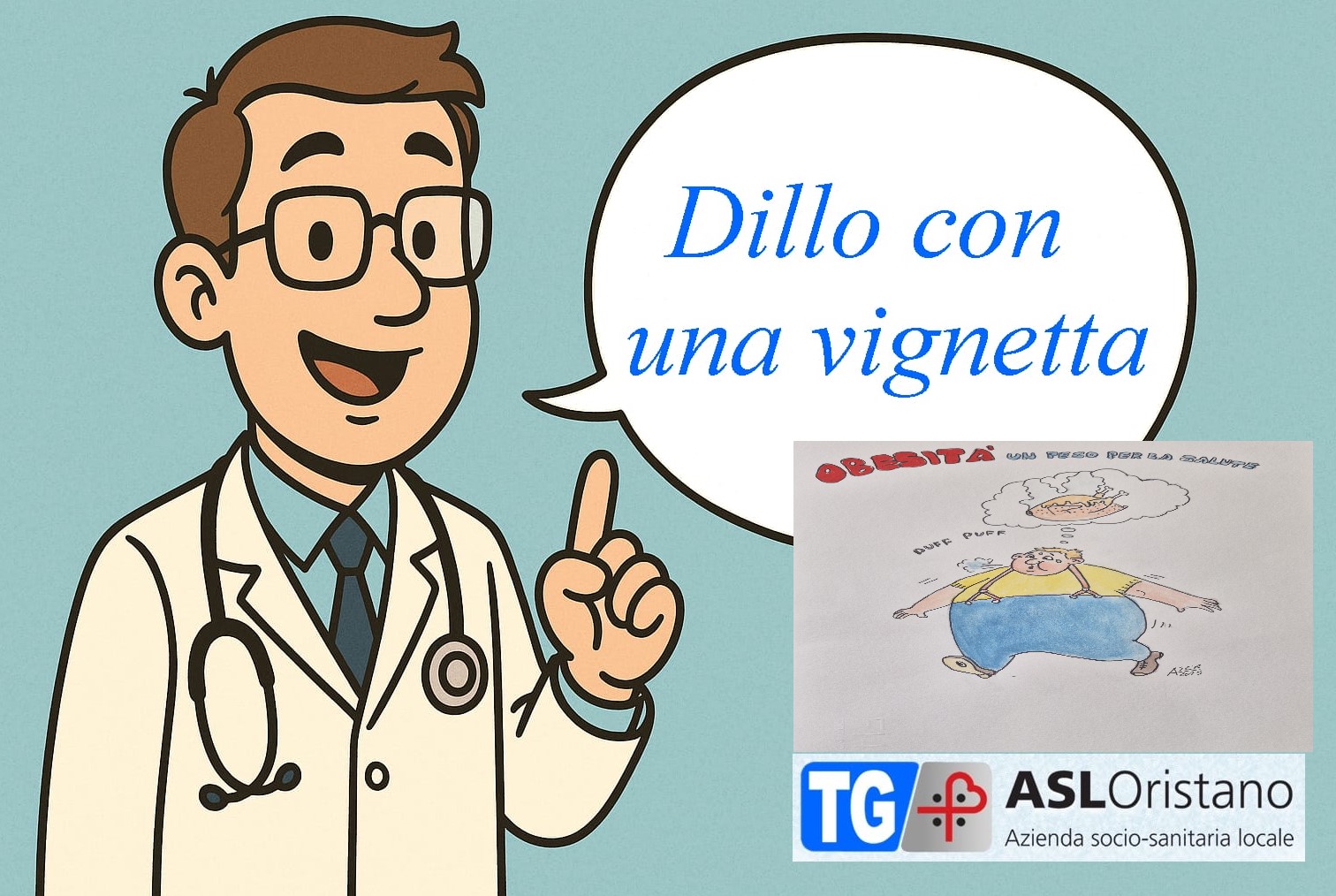 “Dillo con una vignetta”: ecco i consigli per prevenire l’obesità