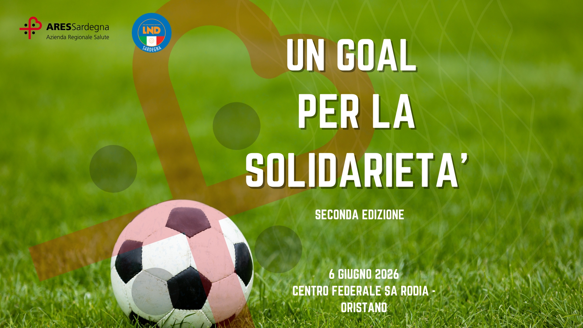 Un Goal per la Solidarietà: aperte le donazioni e le sponsorizzazioni