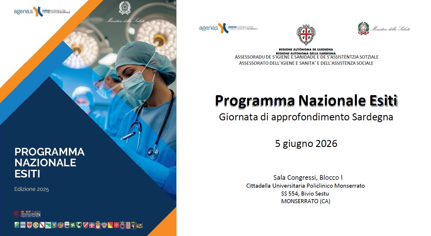 Sanità, il 5 giugno a Monserrato la giornata di approfondimento sul Programma Nazionale Esiti